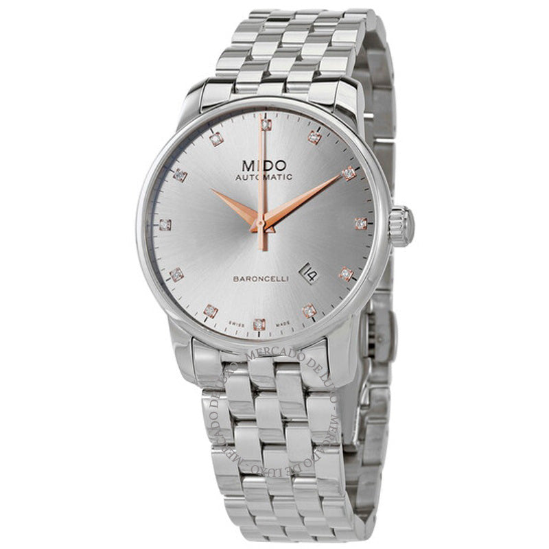Relógio Baroncelli Automático Diamante Ródio Mostrador 38 mm - Mercado de Luxo - O Maior E-Commerce de Bens, Produtos e Serviços de Luxo do Brasil.