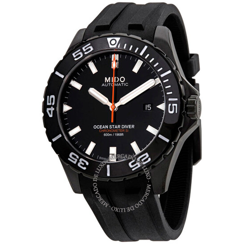Relógio Ocean Star Diver Automático Mostrador Preto 43 mm - Mercado de Luxo - O Maior E-Commerce de Bens, Produtos e Serviços de Luxo do Brasil.