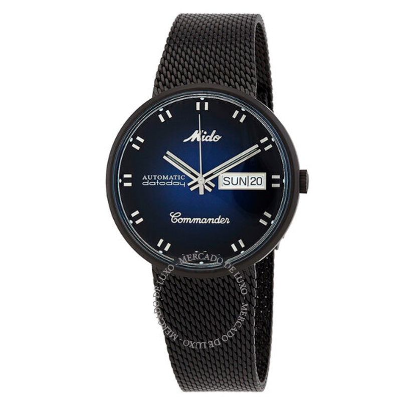 Relógio Commander Shade Automático Mostrador Azul 37 mm - Mercado de Luxo - O Maior E-Commerce de Bens, Produtos e Serviços de Luxo do Brasil.