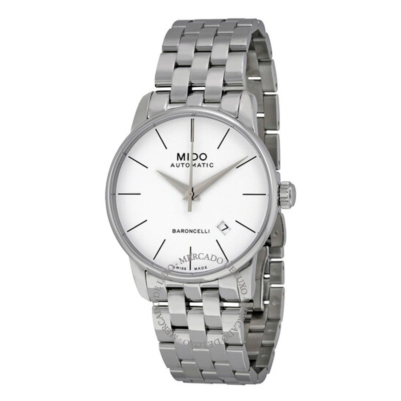 Relógio Baroncelli Automático Mostrador Branco 38 mm - Mercado de Luxo - O Maior E-Commerce de Bens, Produtos e Serviços de Luxo do Brasil.