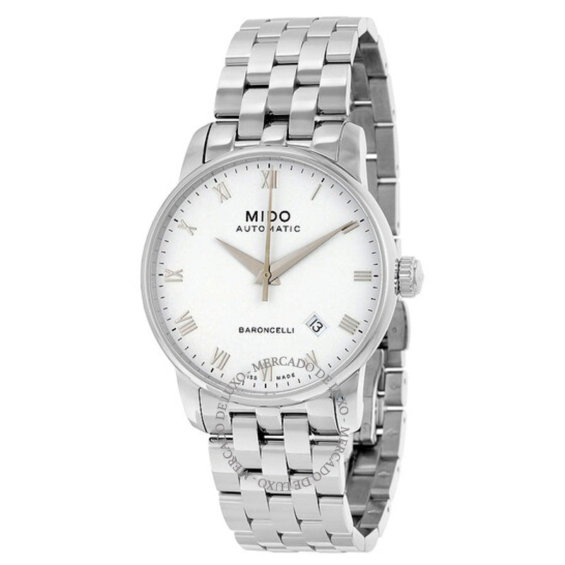 Relógio Baroncelli Automático Mostrador Branco 38 mm - Mercado de Luxo - O Maior E-Commerce de Bens, Produtos e Serviços de Luxo do Brasil.