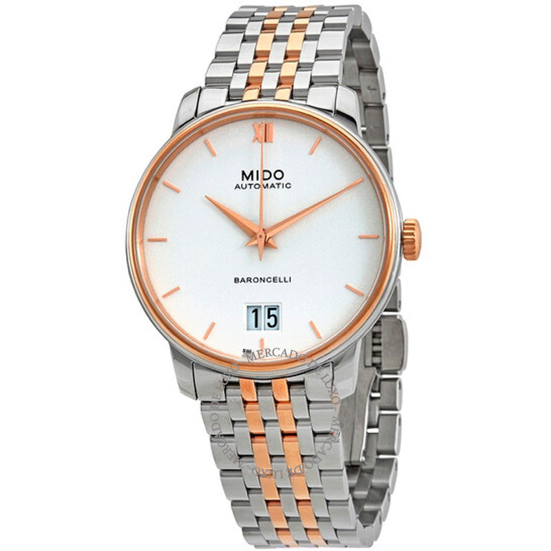 Relógio Baroncelli Automático Mostrador Branco 40 mm - Mercado de Luxo - O Maior E-Commerce de Bens, Produtos e Serviços de Luxo do Brasil.