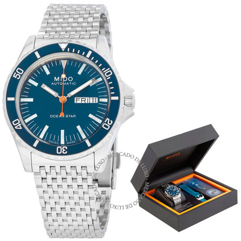 Relógio Ocean Star Automático Mostrador Azul 40 mm - Mercado de Luxo - O Maior E-Commerce de Bens, Produtos e Serviços de Luxo do Brasil.