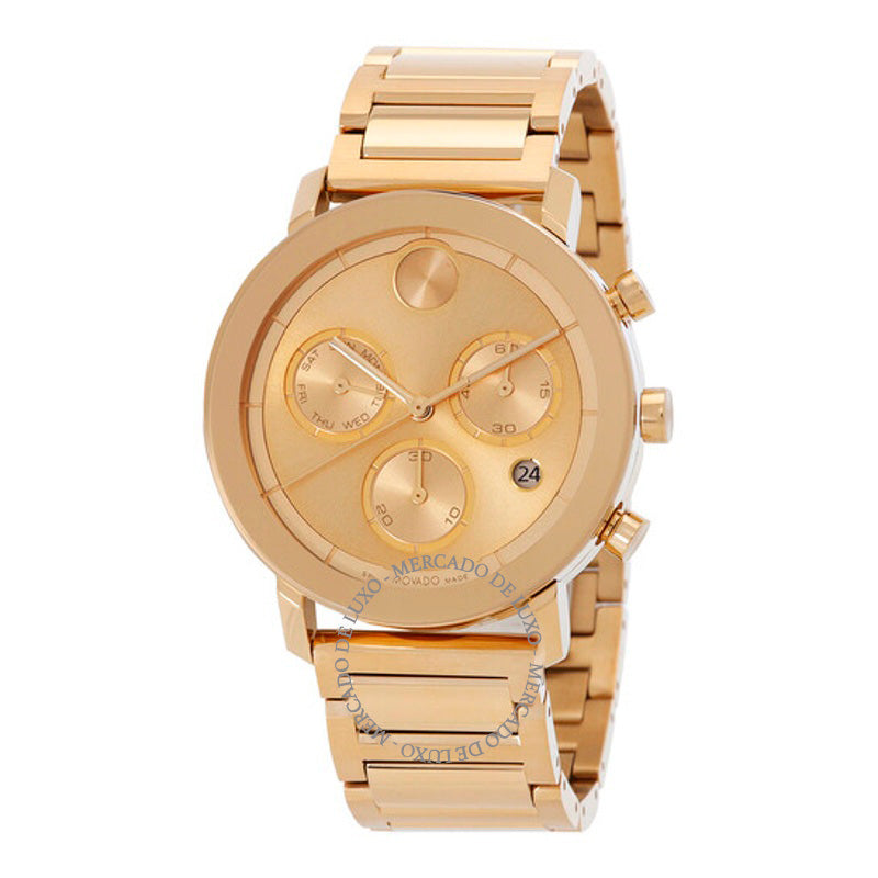 Relógio Bold Evolution Cronógrafo Quartzo Mostrador Dourado 42 mm - Mercado de Luxo - O Maior E-Commerce de Bens, Produtos e Serviços de Luxo do Brasil.