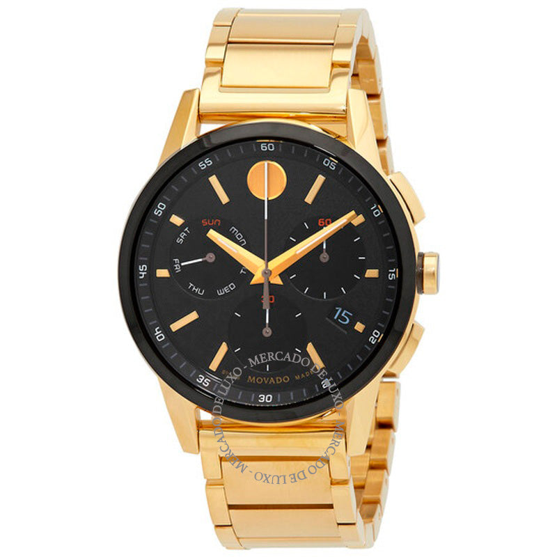 Relógio Cronógrafo esportivo de museu quartzo mostrador preto 43 mm - Mercado de Luxo - O Maior E-Commerce de Bens, Produtos e Serviços de Luxo do Brasil.