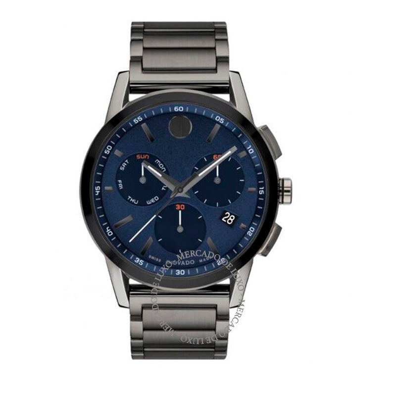 Relógio Cronógrafo esportivo de museu mostrador azul de quartzo 43 mm - Mercado de Luxo - O Maior E-Commerce de Bens, Produtos e Serviços de Luxo do Brasil.