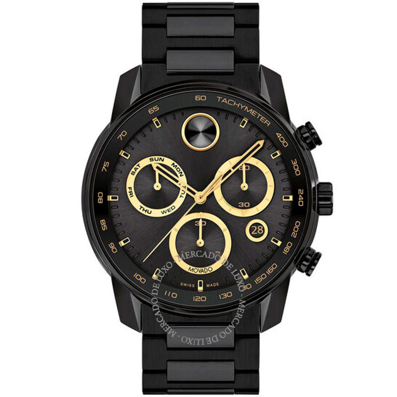 Relógio Bold Verso Cronógrafo Quartzo Mostrador Preto 44 mm - Mercado de Luxo - O Maior E-Commerce de Bens, Produtos e Serviços de Luxo do Brasil.