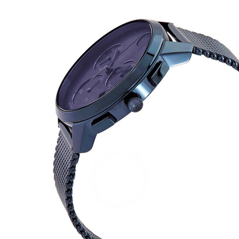 Relógio Cronógrafo fino e ousado mostrador azul de quartzo 40 mm - Mercado de Luxo - O Maior E-Commerce de Bens, Produtos e Serviços de Luxo do Brasil.