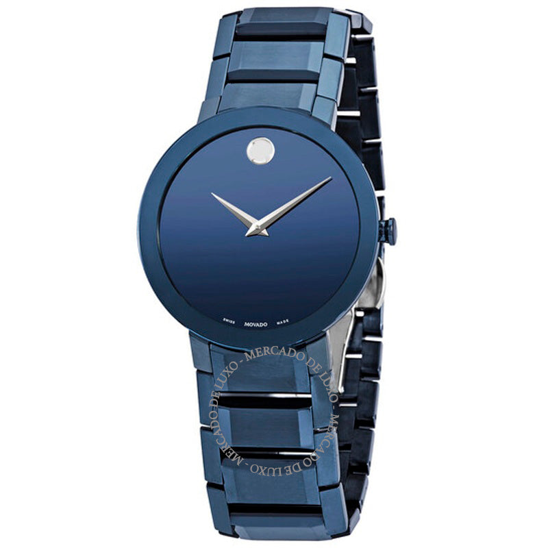 Relógio Mostrador espelhado azul quartzo safira 39 mm - Mercado de Luxo - O Maior E-Commerce de Bens, Produtos e Serviços de Luxo do Brasil.