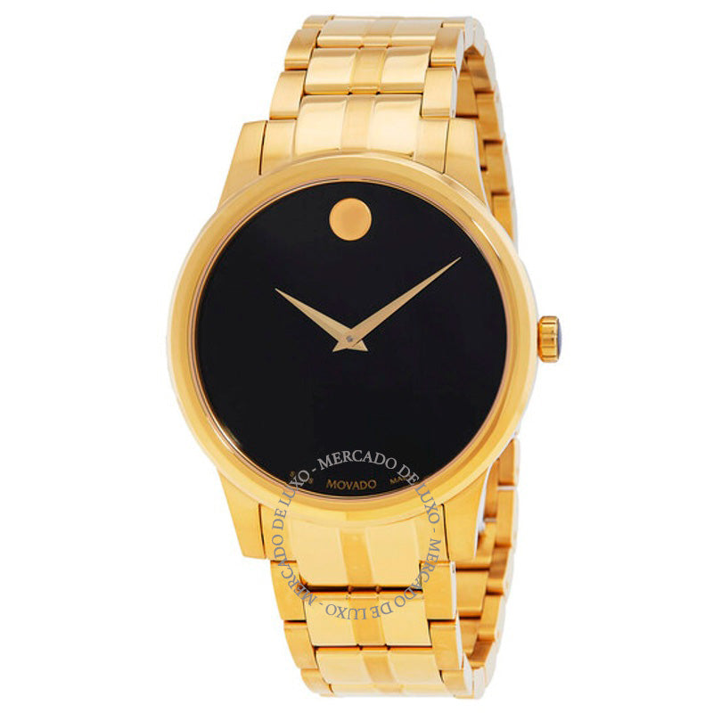 Relógio Mostrador preto de quartzo clássico de museu 40 mm - Mercado de Luxo - O Maior E-Commerce de Bens, Produtos e Serviços de Luxo do Brasil.