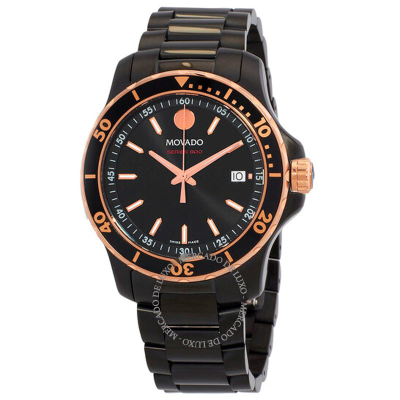Relógio Série 800 Quartzo Mostrador Preto 40 mm - Mercado de Luxo - O Maior E-Commerce de Bens, Produtos e Serviços de Luxo do Brasil.