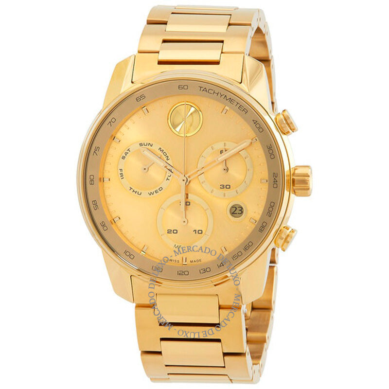 Relógio Bold Verso Quartz Gold Dial 44 mm - Mercado de Luxo - O Maior E-Commerce de Bens, Produtos e Serviços de Luxo do Brasil.