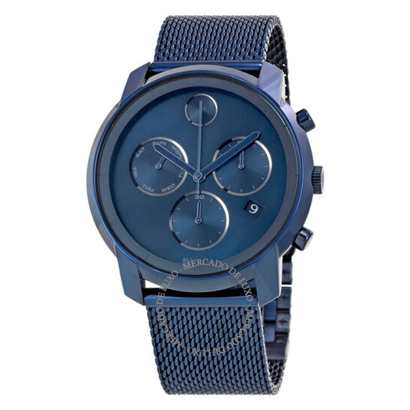 Relógio Cronógrafo Bold Mostrador Azul 44 mm - Mercado de Luxo - O Maior E-Commerce de Bens, Produtos e Serviços de Luxo do Brasil.