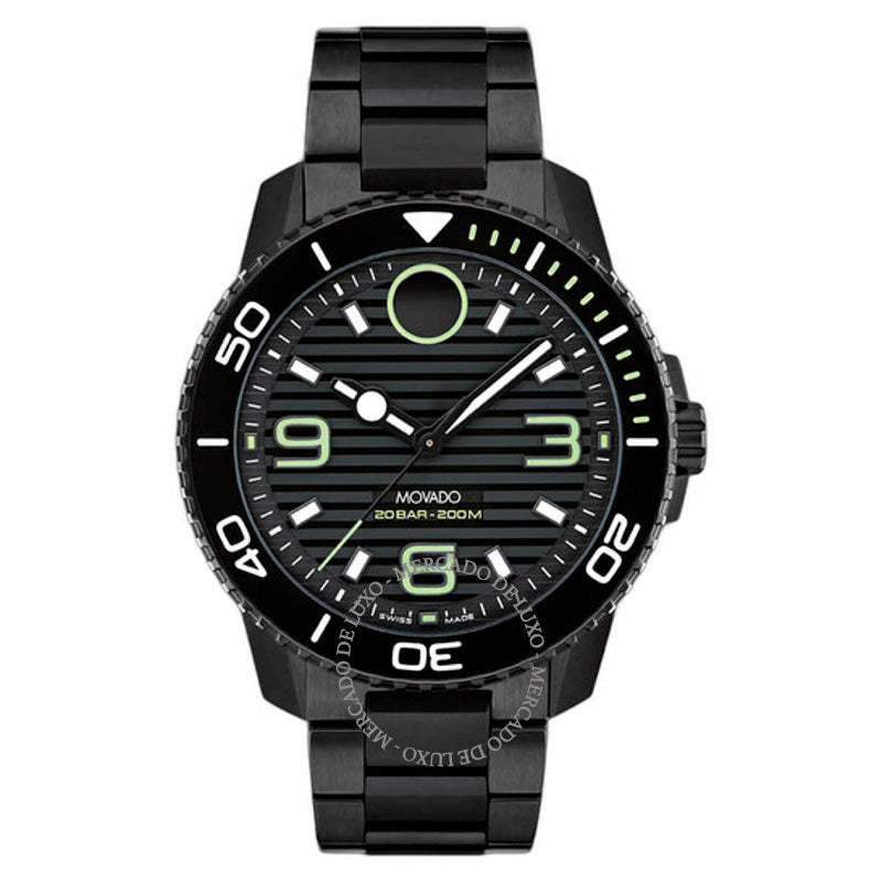 Relógio Mostrador preto de quartzo em negrito 45 mm - Mercado de Luxo - O Maior E-Commerce de Bens, Produtos e Serviços de Luxo do Brasil.