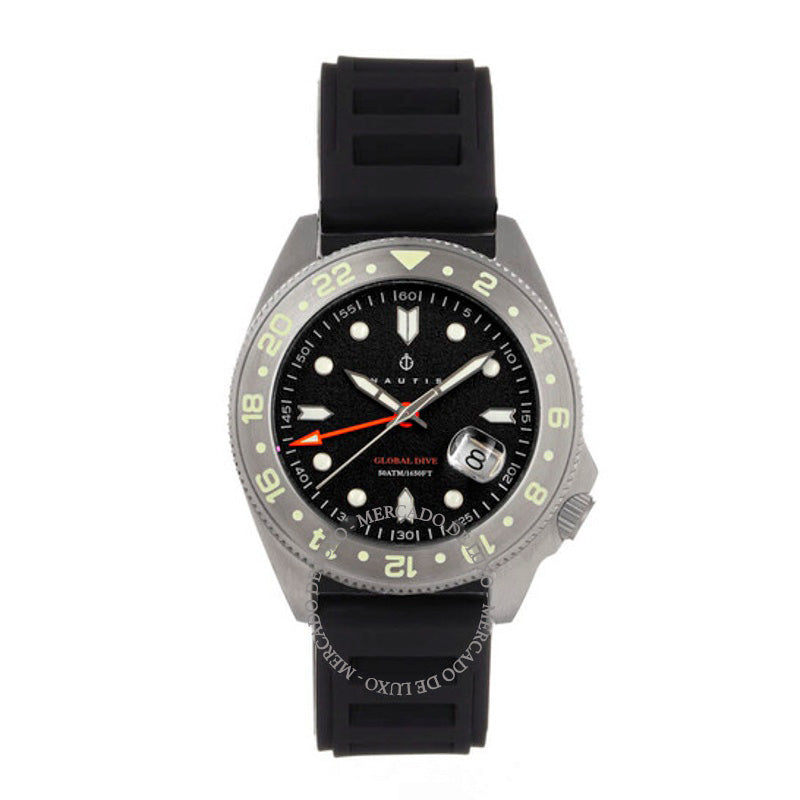 Relógio Global Dive Black Dial 44 mm - Mercado de Luxo - O Maior E-Commerce de Bens, Produtos e Serviços de Luxo do Brasil.