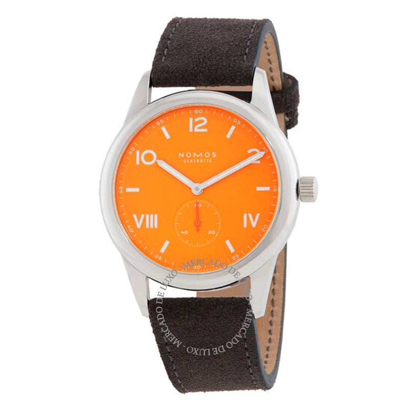 Relógio Clube Campus 38 Futuro Laranja Mão Vento 38 mm - Mercado de Luxo - O Maior E-Commerce de Bens, Produtos e Serviços de Luxo do Brasil.