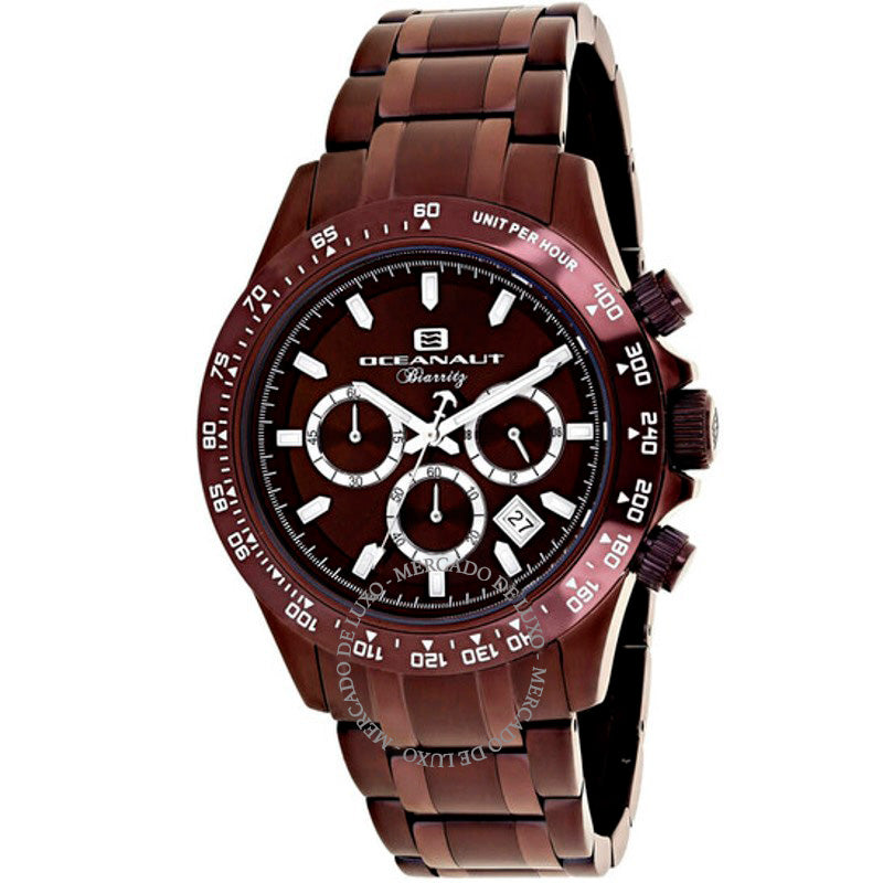 Relógio Cronógrafo Biarritz Quartzo Mostrador Marrom 44 mm - Mercado de Luxo - O Maior E-Commerce de Bens, Produtos e Serviços de Luxo do Brasil.
