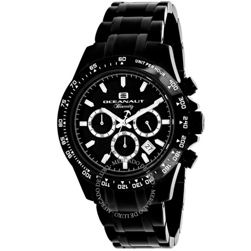 Relógio Cronógrafo Biarritz Quartzo Mostrador Preto 44 mm - Mercado de Luxo - O Maior E-Commerce de Bens, Produtos e Serviços de Luxo do Brasil.