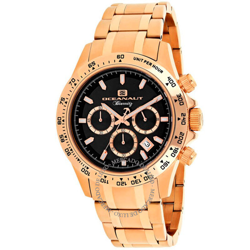Relógio Cronógrafo Biarritz Quartzo Mostrador Preto 44 mm - Mercado de Luxo - O Maior E-Commerce de Bens, Produtos e Serviços de Luxo do Brasil.