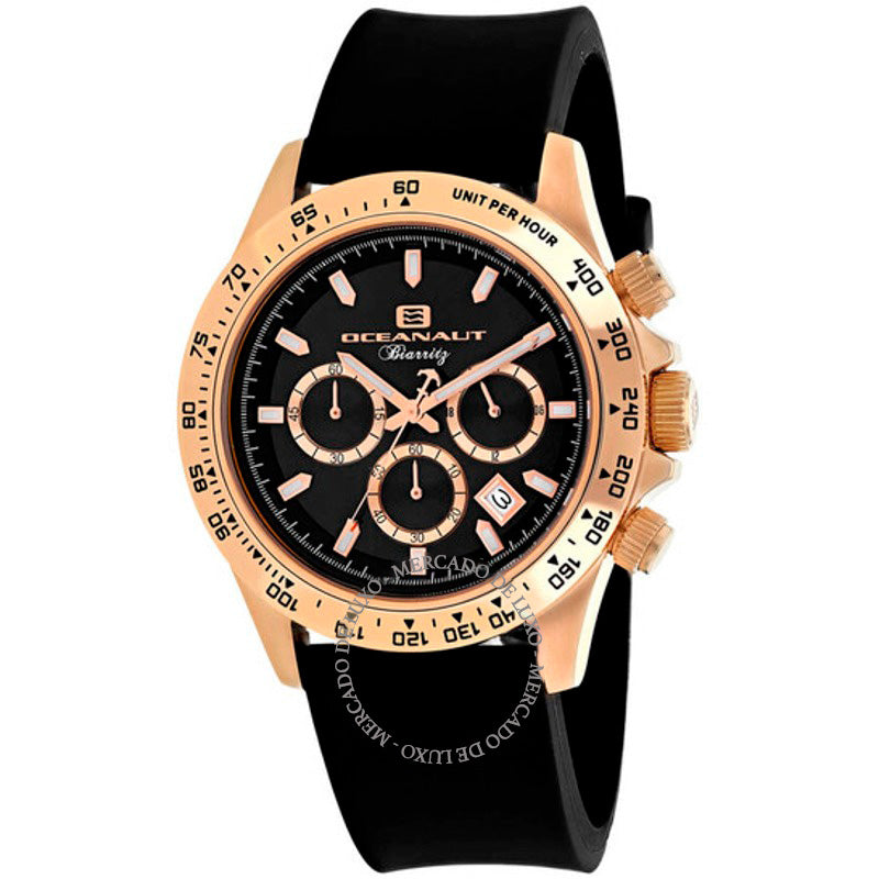 Relógio Cronógrafo Biarritz Quartzo Mostrador Preto 44 mm - Mercado de Luxo - O Maior E-Commerce de Bens, Produtos e Serviços de Luxo do Brasil.