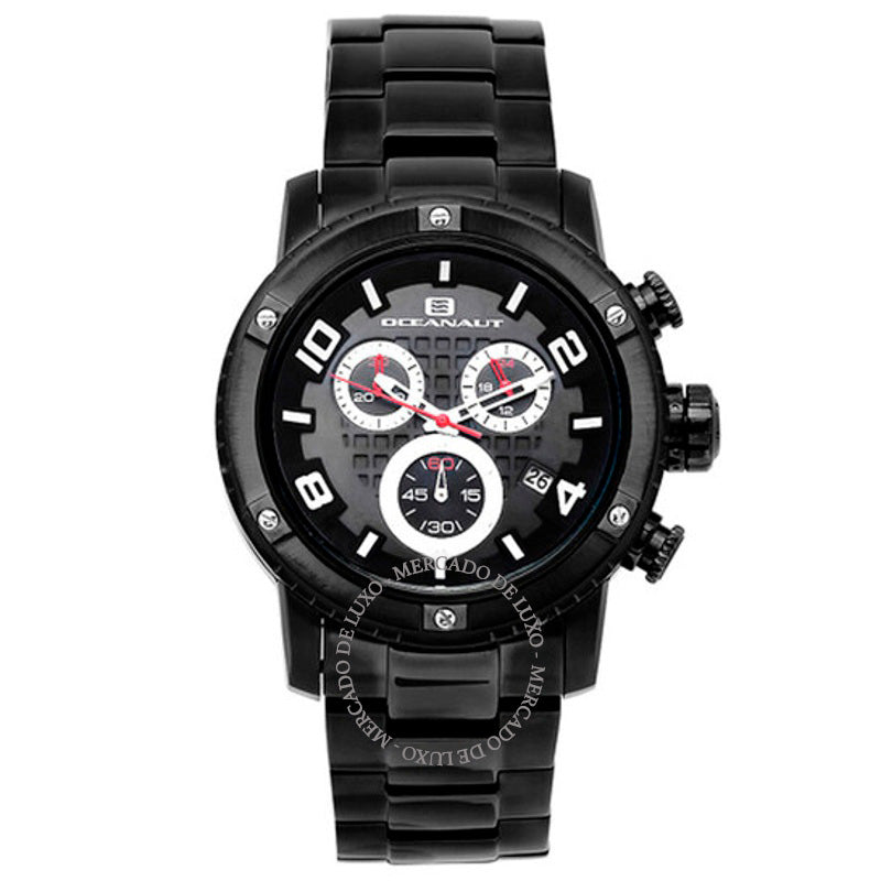 Relógio Cronógrafo Impulse Quartzo Mostrador Preto 45 mm - Mercado de Luxo - O Maior E-Commerce de Bens, Produtos e Serviços de Luxo do Brasil.