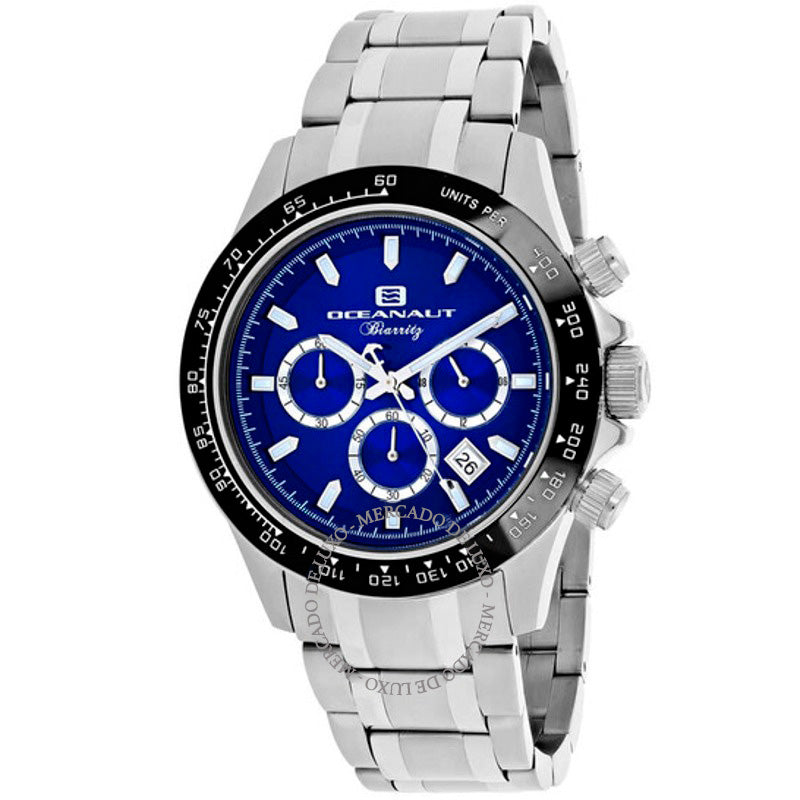 Relógio Cronógrafo Biarritz Quartzo Mostrador Azul 44 mm - Mercado de Luxo - O Maior E-Commerce de Bens, Produtos e Serviços de Luxo do Brasil.