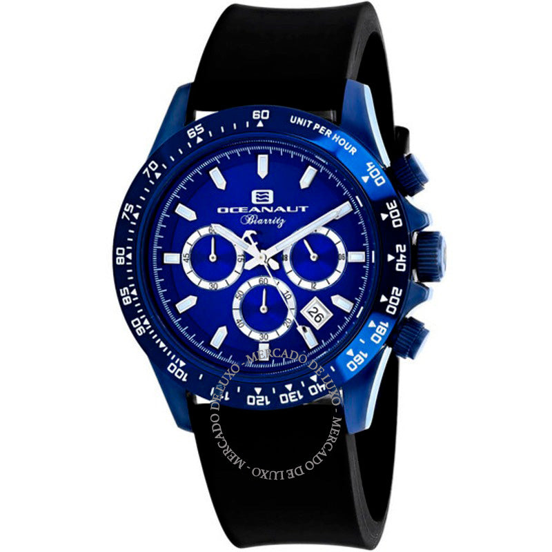 Relógio Cronógrafo Biarritz Quartzo Mostrador Azul 44 mm - Mercado de Luxo - O Maior E-Commerce de Bens, Produtos e Serviços de Luxo do Brasil.