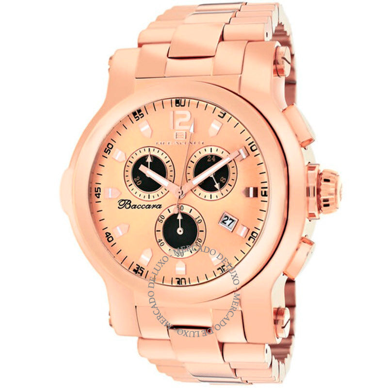 Relógio Mostrador em tom ouro rosa Baccara XL 50 mm - Mercado de Luxo - O Maior E-Commerce de Bens, Produtos e Serviços de Luxo do Brasil.