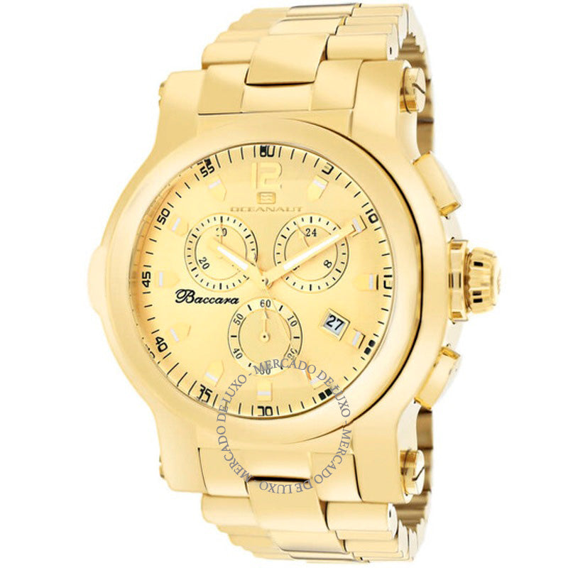 Relógio Baccara XL Mostrador dourado 50 mm - Mercado de Luxo - O Maior E-Commerce de Bens, Produtos e Serviços de Luxo do Brasil.