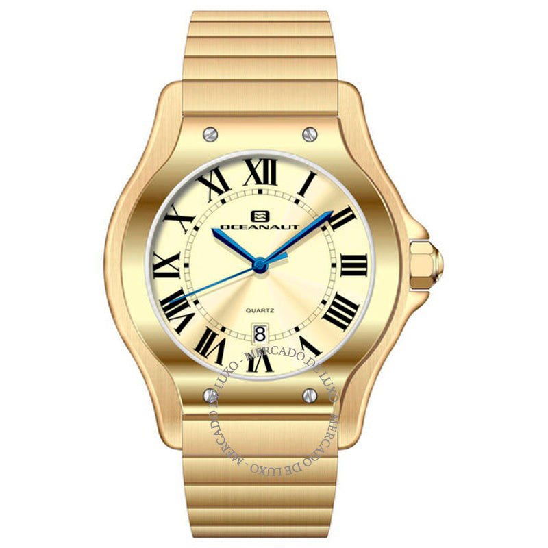 Relógio Mostrador Rayonner dourado 43 mm - Mercado de Luxo - O Maior E-Commerce de Bens, Produtos e Serviços de Luxo do Brasil.