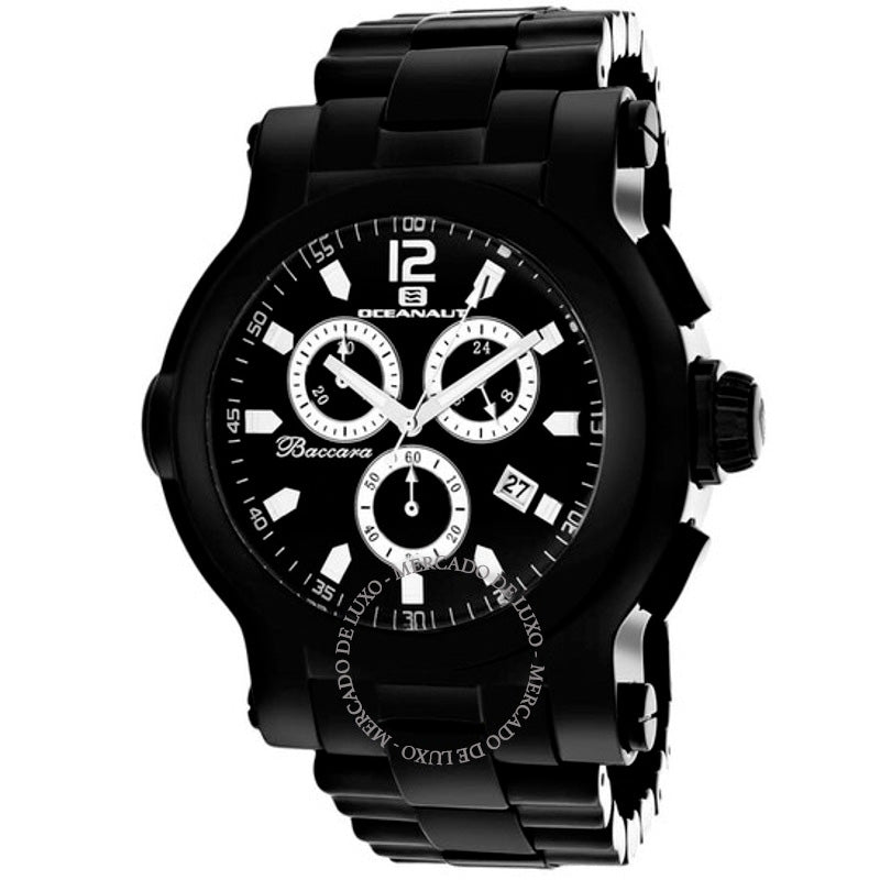 Relógio Baccara XL Mostrador Preto 50 mm - Mercado de Luxo - O Maior E-Commerce de Bens, Produtos e Serviços de Luxo do Brasil.