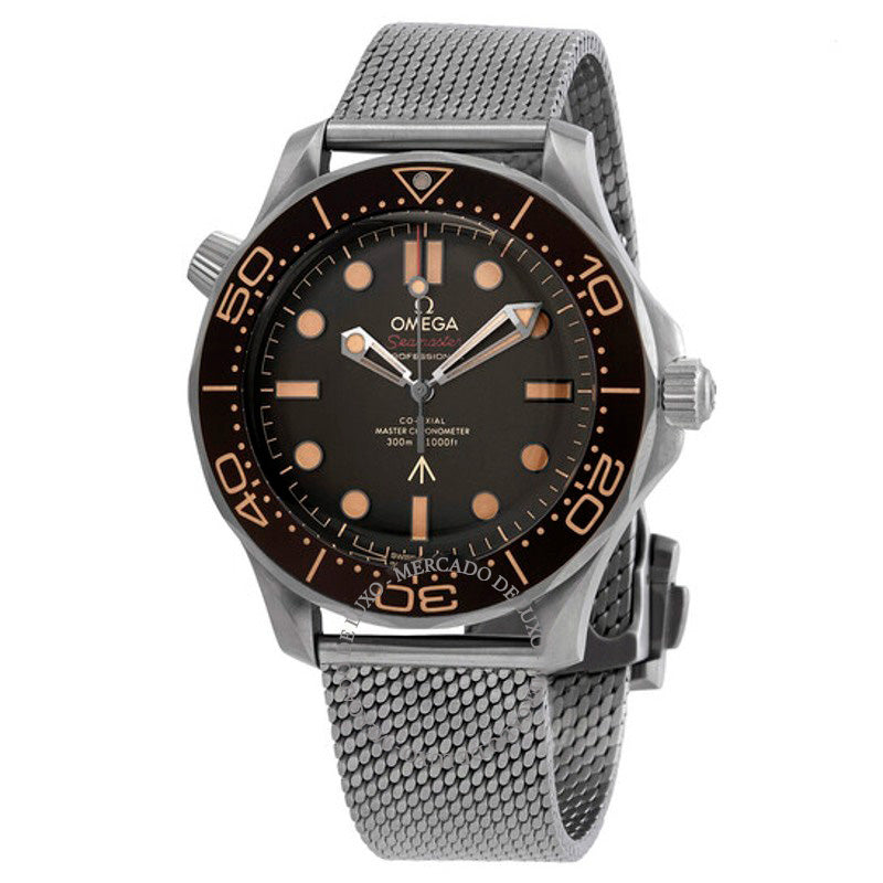 Relógio Seamaster 300M "007 Edition" "No Time To Die" Cronômetro Automático Mostrador Marrom 42 mm - Mercado de Luxo - O Maior E-Commerce de Bens, Produtos e Serviços de Luxo do Brasil.