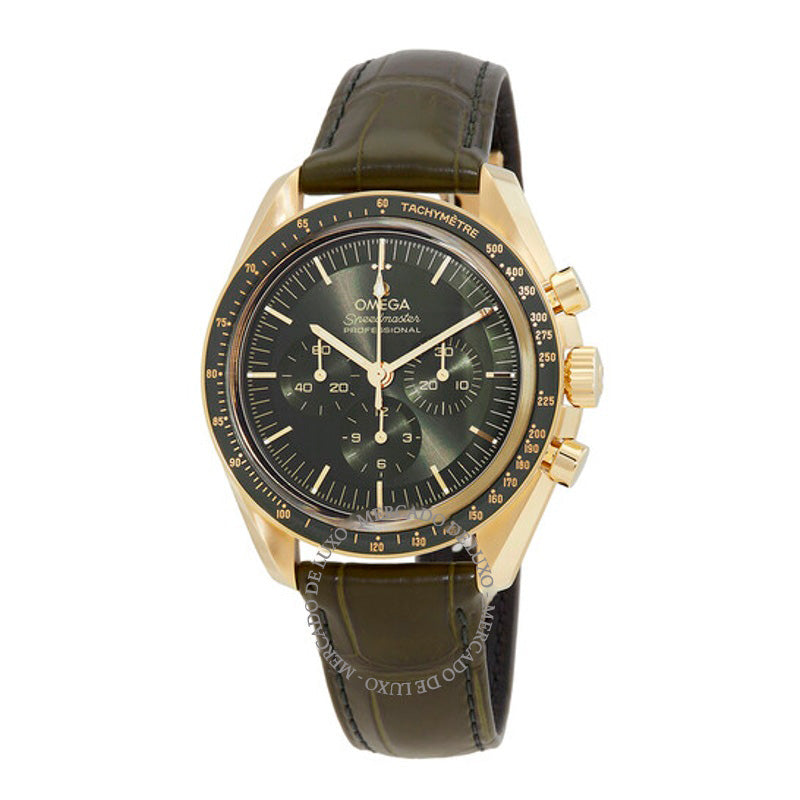 Relógio Speedmaster Moon 18kt Moonshine Gold Cronômetro Automático Mostrador Verde 42 mm - Mercado de Luxo - O Maior E-Commerce de Bens, Produtos e Serviços de Luxo do Brasil.