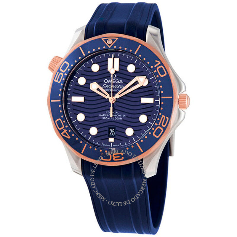 Relógio Seamaster Diver Automático em Aço Inoxidável e Mostrador Azul em Ouro Sedna 18k 42 mm - Mercado de Luxo - O Maior E-Commerce de Bens, Produtos e Serviços de Luxo do Brasil.