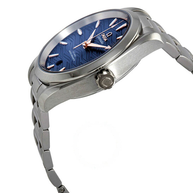 Relógio Seamaster Aqua Terra Co-Axial Master Chronometer Automático Mostrador Azul 38 mm - Mercado de Luxo - O Maior E-Commerce de Bens, Produtos e Serviços de Luxo do Brasil.