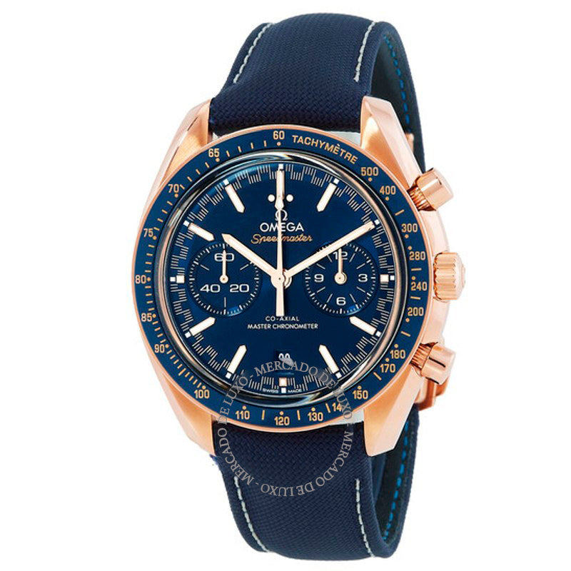 Relógio Speedmaster Racing Cronógrafo Automático 18kt Sedna Gold Mostrador Azul 44 mm - Mercado de Luxo - O Maior E-Commerce de Bens, Produtos e Serviços de Luxo do Brasil.