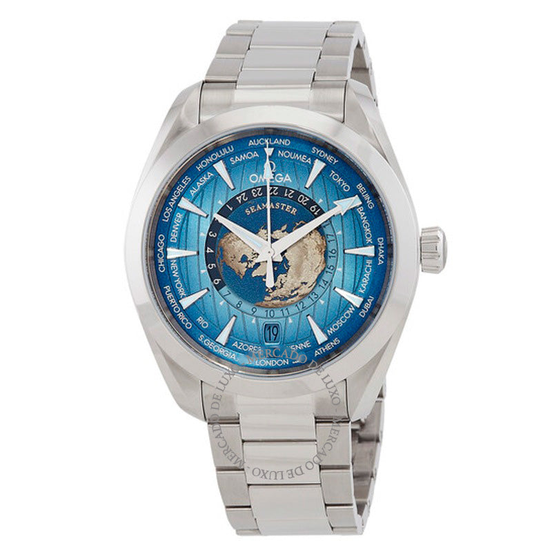 Relógio Seamaster Hora Mundial GMT Cronômetro Automático Mostrador Azul Verão 43 mm - Mercado de Luxo - O Maior E-Commerce de Bens, Produtos e Serviços de Luxo do Brasil.