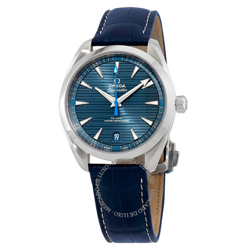 Relógio Seamaster Aqua Terra Co-Axial Chronometer Automático Mostrador Azul 41 mm - Mercado de Luxo - O Maior E-Commerce de Bens, Produtos e Serviços de Luxo do Brasil.