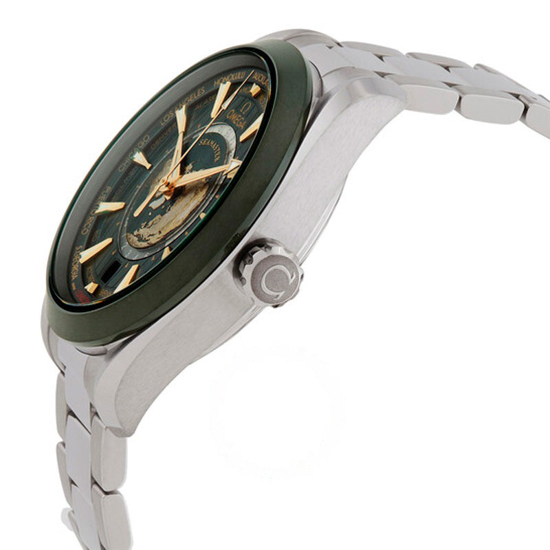 Relógio Seamaster Hora Mundial GMT Cronômetro Automático Mostrador Verde 43 mm - Mercado de Luxo - O Maior E-Commerce de Bens, Produtos e Serviços de Luxo do Brasil.