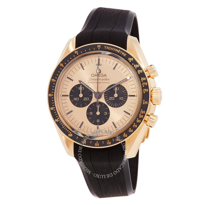 Relógio Speedmaster Cronógrafo Automático Cronômetro Mostrador Dourado 42 mm - Mercado de Luxo - O Maior E-Commerce de Bens, Produtos e Serviços de Luxo do Brasil.