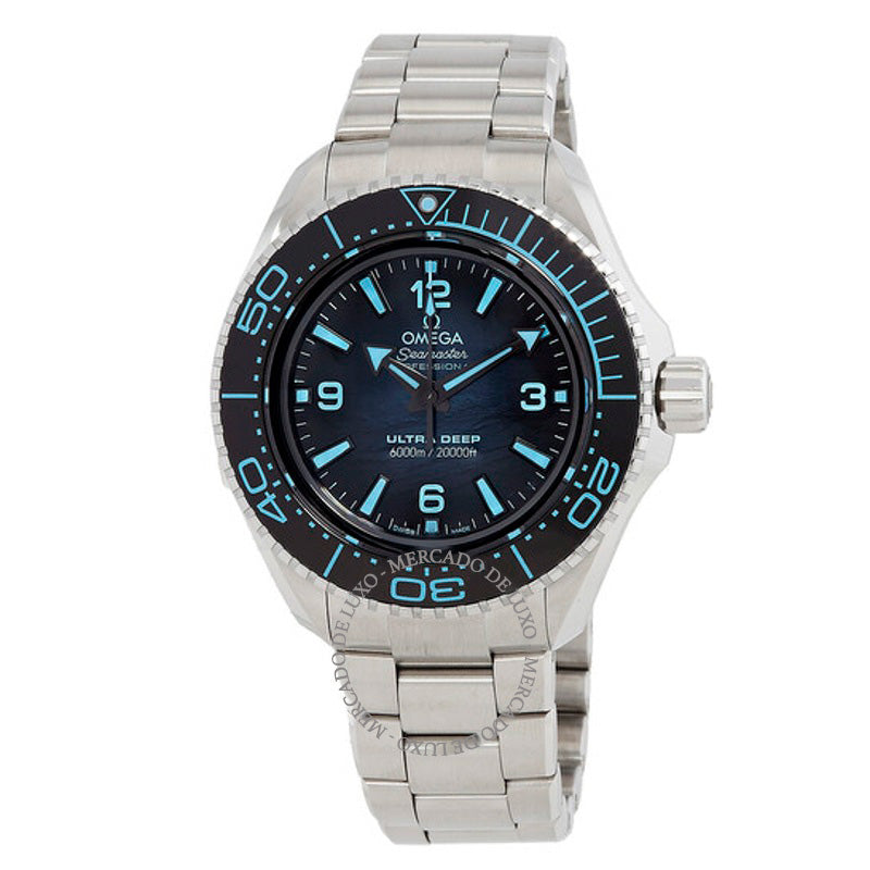 Relógio Seamaster Planet Ocean 6000M Automático Verão Mostrador Azul 45 mm - Mercado de Luxo - O Maior E-Commerce de Bens, Produtos e Serviços de Luxo do Brasil.
