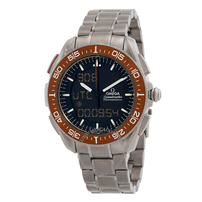Relógio Speedmaster Perpetual Quartz Analógico-Digital Mostrador Preto 45 mm - Mercado de Luxo - O Maior E-Commerce de Bens, Produtos e Serviços de Luxo do Brasil.