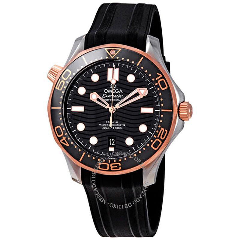 Relógio Seamaster Automático em Aço e Ouro Sedna 18kt Mostrador Preto 42 mm - Mercado de Luxo - O Maior E-Commerce de Bens, Produtos e Serviços de Luxo do Brasil.