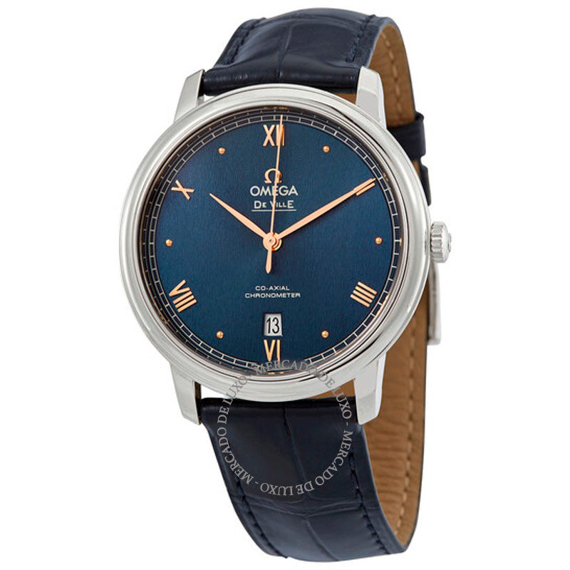 Relógio De Ville Prestige Cronômetro Automático Mostrador Azul 39 mm - Mercado de Luxo - O Maior E-Commerce de Bens, Produtos e Serviços de Luxo do Brasil.