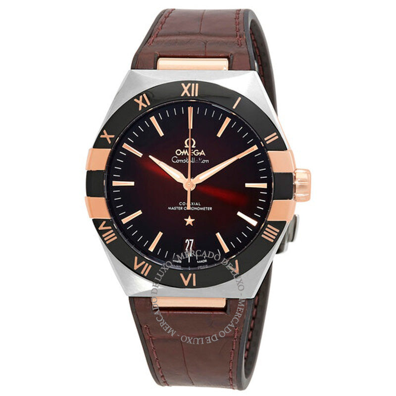 Relógio Constellation Cronômetro Automático Mostrador Borgonha 41 mm - Mercado de Luxo - O Maior E-Commerce de Bens, Produtos e Serviços de Luxo do Brasil.