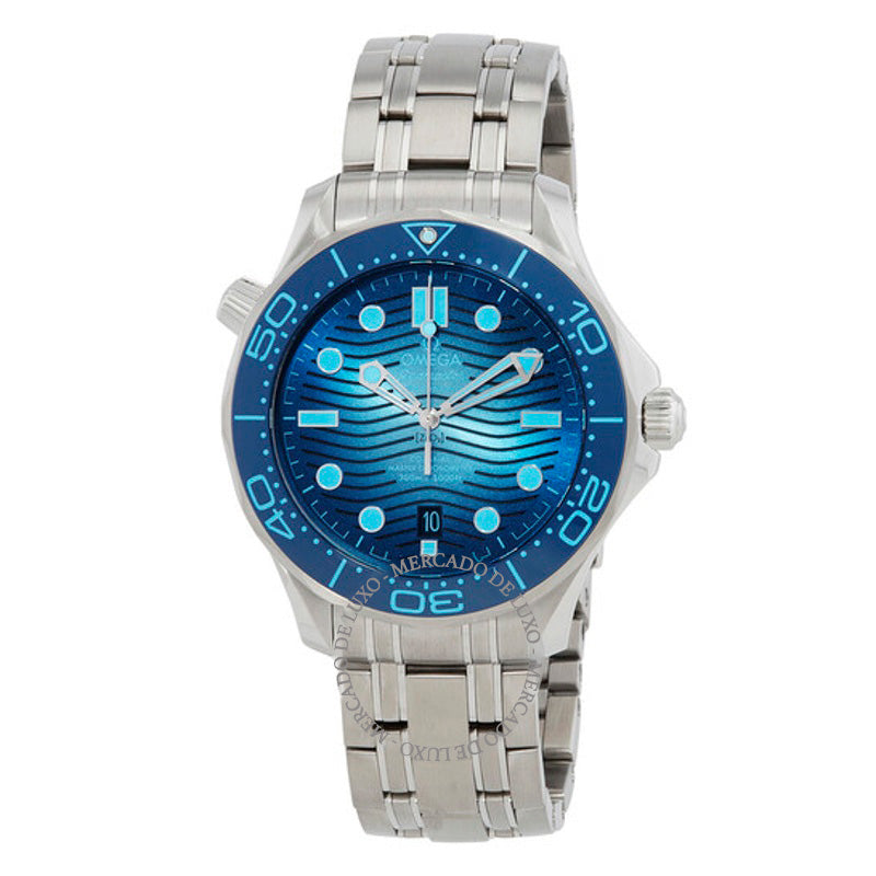Relógio Seamaster Cronômetro Automático Verão Mostrador Azul 42 mm - Mercado de Luxo - O Maior E-Commerce de Bens, Produtos e Serviços de Luxo do Brasil.