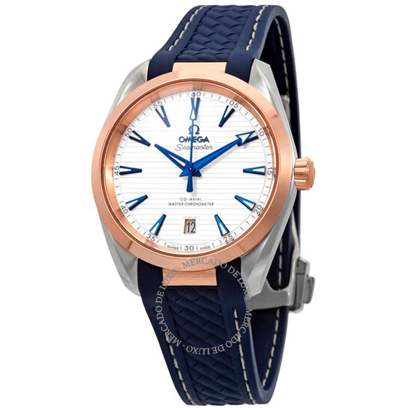 Relógio Seamaster Aqua Terra Automático Mostrador Prata Teca 38 mm - Mercado de Luxo - O Maior E-Commerce de Bens, Produtos e Serviços de Luxo do Brasil.