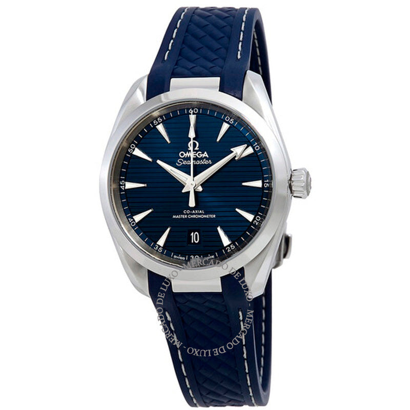 Relógio Seamaster Aqua Terra Automático Mostrador Azul 38 mm - Mercado de Luxo - O Maior E-Commerce de Bens, Produtos e Serviços de Luxo do Brasil.
