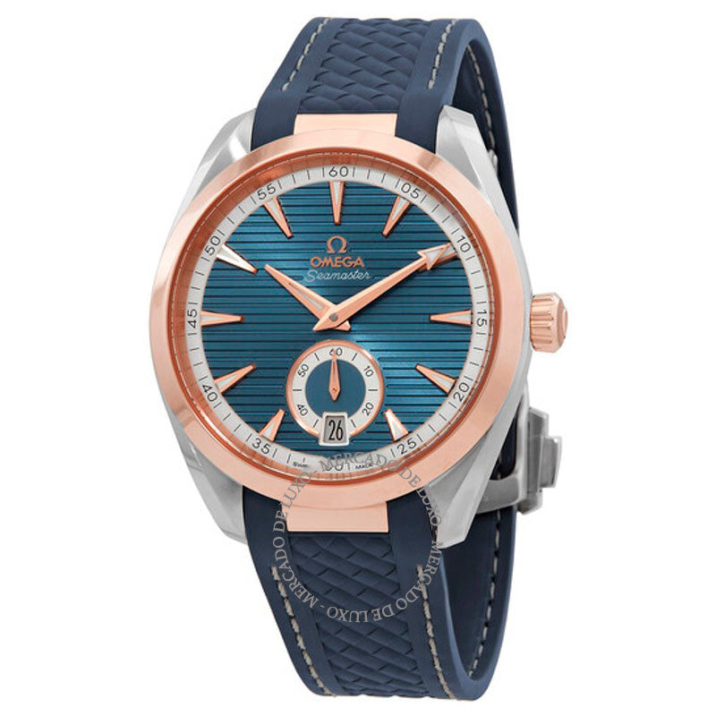 Relógio Aqua Terra Automático Mostrador Azul 41 mm - Mercado de Luxo - O Maior E-Commerce de Bens, Produtos e Serviços de Luxo do Brasil.