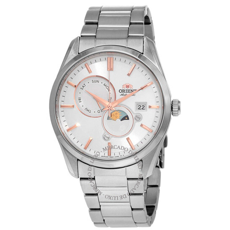 Relógio Sol e Lua Automático Mostrador Branco 42 mm - Mercado de Luxo - O Maior E-Commerce de Bens, Produtos e Serviços de Luxo do Brasil.